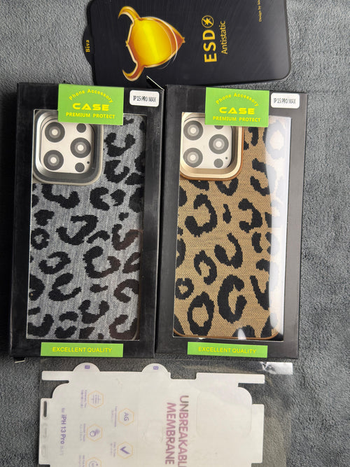 IP ORG leather Soft Case Black-Silver